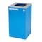 Alpine Industries 87 Gal. 3-Stream Black Steel Square Open Top Trash Can Compost and Blue Recycling Station ALP4450-BLK-KIT14 - alternate 7
